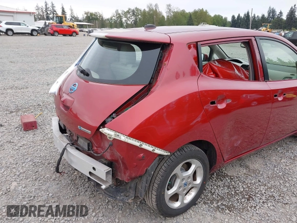 2012 Nissan LEAF SL with VIN JN1AZ0CP7CT026409, listed as a IAAI auction lot 42127666 with 55,306 mi miles and . Bid and sale history available at DreamBid. Image 6.