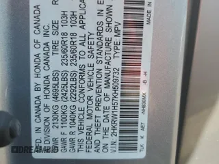 2019 Honda CR-V EX with VIN 2HKRW1H57KH509732, listed as a Copart auction lot 53638405 with 77,209 mi miles and Salvage Title. Bid and sale history available at carsss.com. Image 13.