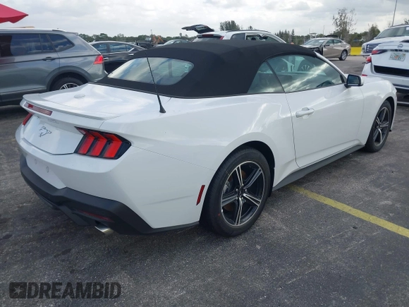 2025 Ford Mustang EcoBoost with VIN 1FAGP8UH2S5105708, listed as a IAAI auction lot 41907655 with 342 mi miles. Bid and sale history available at carsss.com. Image 4.