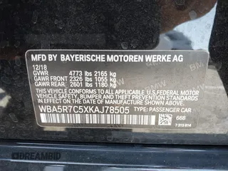 2019 BMW 3 Series 330i xDrive with VIN WBA5R7C5XKAJ78505, listed as a IAAI auction lot 41955059 with 53,216 mi miles. Bid and sale history available at carsss.com. Image 9.