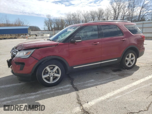 2018 Ford Explorer XLT with VIN 1FM5K7D85JGC04709, listed as a Copart auction lot 50596605 with 118,714 mi miles and Salvage Title. Bid and sale history available at DreamBid. Image 1.