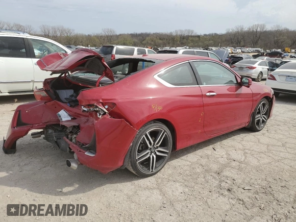 2016 Honda Accord Touring with VIN 1HGCT2B06GA006436, listed as a Copart auction lot 50589675 with Not provided miles and Salvage title. Bid and sale history available at DreamBid. Image 3.