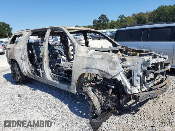 2021 Chevrolet Suburban Premier with VIN 1GNSCFKD6MR274492, listed as a Copart auction lot 76990154 with Not provided miles and Salvage title. Bid and sale history available at DreamBid. Image 4.