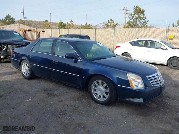 2008 Cadillac DTS w/1SA with VIN 1G6KD57Y18U193093, listed as a IAAI auction lot 41582992 with 110,118 mi miles. Bid and sale history available at carsss.com. Image 1.