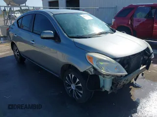 2012 Nissan Versa SV with VIN 3N1CN7AP8CL928197, listed as a IAAI auction lot 40841406 with 143,529 mi miles. Bid and sale history available at carsss.com. Image 1.