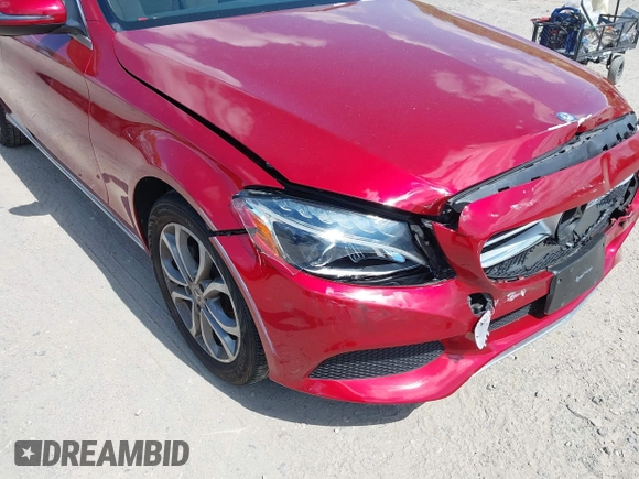 2017 Mercedes-Benz C 300 with VIN 55SWF4KB4HU220400, listed as a IAAI auction lot 42205626 with 29,313 mi miles and . Bid and sale history available at DreamBid. Image 6.