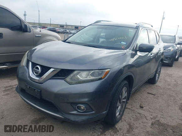 2015 Nissan Rogue SV with VIN 5N1AT2MV7FC758546, listed as a IAAI auction lot 41917021 with 155,696 mi miles. Bid and sale history available at carsss.com. Image 17.