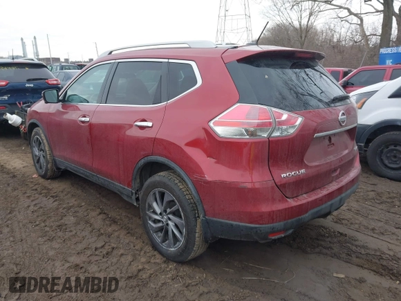2016 Nissan Rogue SV with VIN 5N1AT2MV0GC783337, listed as a IAAI auction lot 41641993 with 136,084 mi miles and . Bid and sale history available at DreamBid. Image 3.