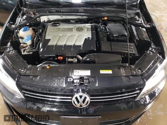 2013 Volkswagen Jetta TDI w/Premium with VIN 3VWLL7AJ7DM243504, listed as a Copart auction lot 47848045 with 101,811 mi miles and Salvage title. Bid and sale history available at DreamBid. Image 11.