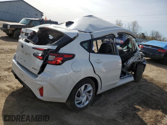2024 Subaru Impreza with VIN JF1GUABC4R8320068, listed as a Copart auction lot 50964874 with 0 mi miles and Clean Title. Bid and sale history available at carsss.com. Image 3.