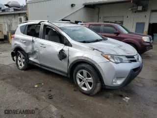 2013 Toyota RAV4 XLE with VIN 2T3RFREV6DW017157, listed as a Copart auction lot 46800665 with 0 mi miles and Salvage Title. Bid and sale history available at carsss.com. Image 4.