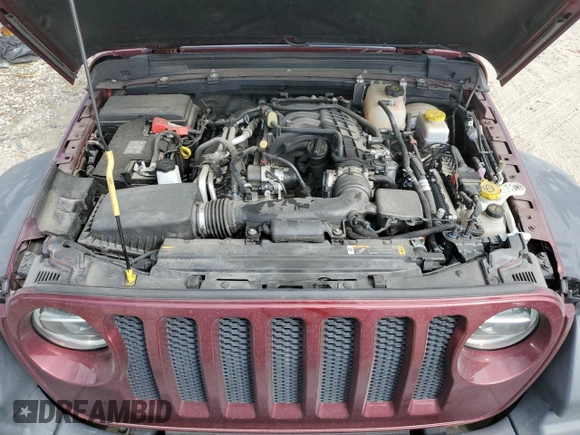 2022 Jeep Wrangler Unlimited Sport S with VIN 1C4HJXDG5NW120932, listed as a Copart auction lot 49704795 with 60,514 mi miles and Salvage Title. Bid and sale history available at DreamBid. Image 13.