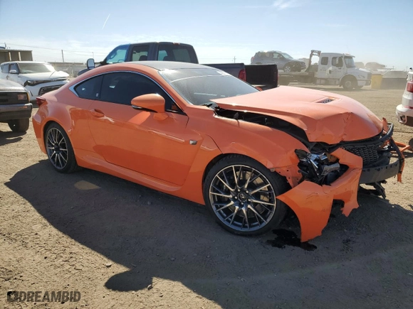 2015 Lexus RC F with VIN JTHHP5BCXF5002996, listed as a Copart auction lot 49071115 with 58,033 mi miles and Salvage Title. Bid and sale history available at carsss.com. Image 4.