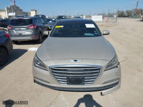 2015 Hyundai Genesis 5.0L with VIN KMHGN4JF3FU079042, listed as a IAAI auction lot 41696557 with 119,939 mi miles. Bid and sale history available at carsss.com. Image 12.