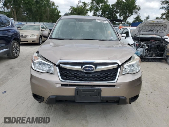 2015 Subaru Forester Premium with VIN JF2SJADC7FH572758, listed as a Copart auction lot 53893685 with 104,937 mi miles and Salvage Title. Bid and sale history available at DreamBid. Image 5.