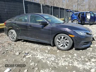 2016 Honda Civic EX with VIN 19XFC2F74GE233267, listed as a Copart auction lot 50123275 with 70,018 mi miles and Salvage Title. Bid and sale history available at DreamBid. Image 4.