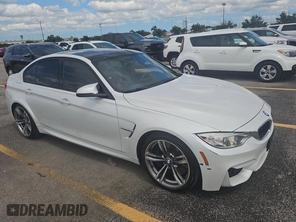 2015 BMW M3 z VIN WBS3C9C57FP803591, wystawiony jako Copart lot #59972975 z przebiegiem 183 051 mil mil oraz Czysty tytuł • Clean title. Historia ofert i sprzedaży dostępna na DreamBid. Obrazek 1.