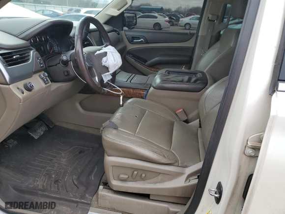 2015 Chevrolet Tahoe LTZ with VIN 1GNSCCKC5FR275738, listed as a Copart auction lot 46456045 with 175,606 mi miles and Salvage Title. Bid and sale history available at carsss.com. Image 7.