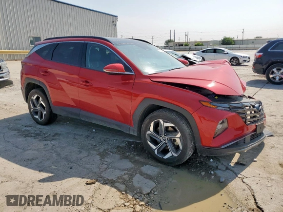 2022 Hyundai Tucson Limited with VIN 5NMJECAEXNH160718, listed as a Copart auction lot 57704215 with 33,636 mi miles and Salvage title. Bid and sale history available at DreamBid. Image 4.