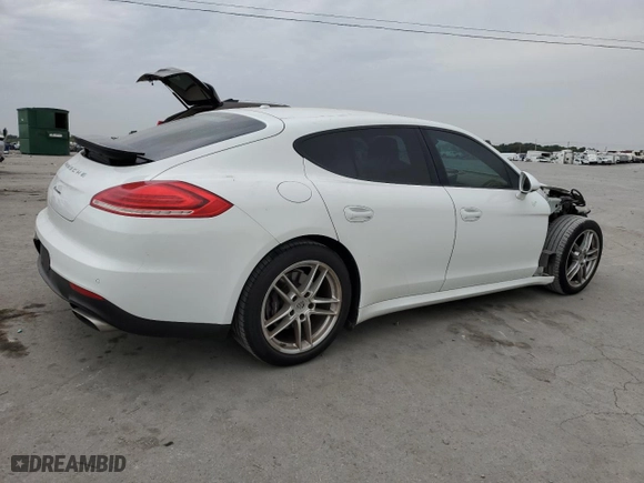 2015 Porsche Panamera 4 with VIN WP0AA2A7XFL001351, listed as a Copart auction lot 71398614 with 51,125 mi miles and Salvage Title. Bid and sale history available at carsss.com. Image 3.