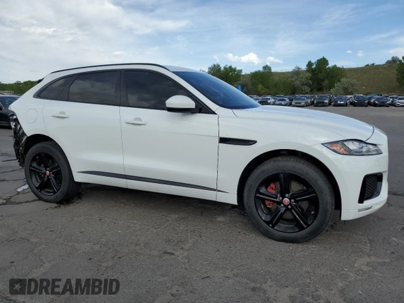 2018 Jaguar F-Pace S with VIN SADCM2FV8JA246410, listed as a Copart auction lot 57907555 with 104,990 mi miles and Salvage title. Bid and sale history available at DreamBid. Image 4.