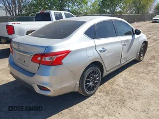 2017 Nissan Sentra S with VIN 3N1AB7AP1HY283984, listed as a IAAI auction lot 41849126 with 124,367 mi miles. Bid and sale history available at carsss.com. Image 4.