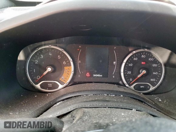 2020 Jeep Renegade Latitude z VIN ZACNJABB8LPL98948, wystawiony jako Copart lot #60265605 z przebiegiem 34 345 mil mil oraz Szkoda całkowita • Salvage title. Historia ofert i sprzedaży dostępna na DreamBid. Obrazek 9.