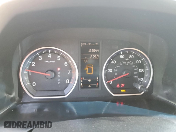 2007 Honda CR-V EX-L with VIN JHLRE387X7C048564, listed as a Copart auction lot 52706005 with 163,844 mi miles and Salvage Title. Bid and sale history available at carsss.com. Image 9.