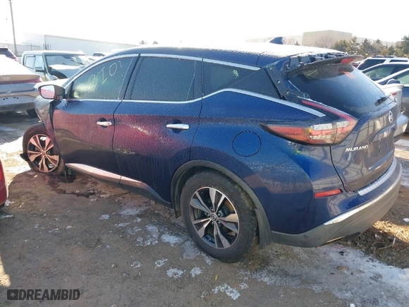 2019 Nissan Murano S with VIN 5N1AZ2MS7KN130263, listed as a IAAI auction lot 41550611 with 1 mi miles. Bid and sale history available at carsss.com. Image 3.