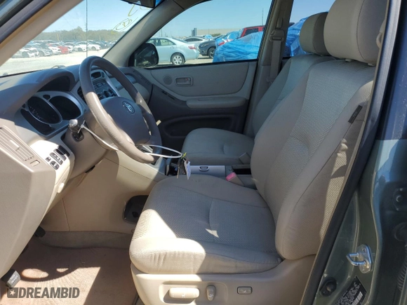 2007 Toyota Highlander with VIN JTEGD21A070157328, listed as a Copart auction lot 47535505 with 0 mi miles and Salvage Title. Bid and sale history available at carsss.com. Image 7.