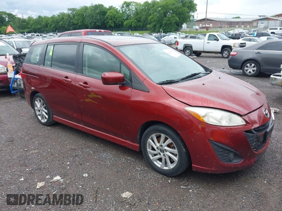 2012 Mazda 5 Grand Touring with VIN JM1CW2DLXC0134997, listed as a IAAI auction lot 42360574 with 230,951 mi miles and . Bid and sale history available at DreamBid. Image 1.