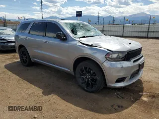 2020 Dodge Durango GT with VIN 1C4RDJDG3LC142242, listed as a Copart auction lot 62962415 with 44,866 mi miles and Salvage title. Bid and sale history available at DreamBid. Image 4.