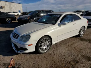 2003 Mercedes-Benz CLK-Class 5.0L with VIN WDBTJ75J23F016902, listed as a Copart auction lot 86643094 with 194,481 mi miles and Salvage Title. Bid and sale history available at carsss.com. Image 1.