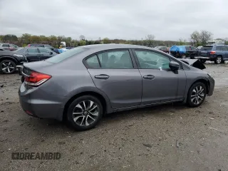 2014 Honda Civic Sedan EX with VIN 19XFB2F86EE211067, listed as a Copart auction lot 52796235 with 117,107 mi miles and Salvage Title. Bid and sale history available at carsss.com. Image 3.