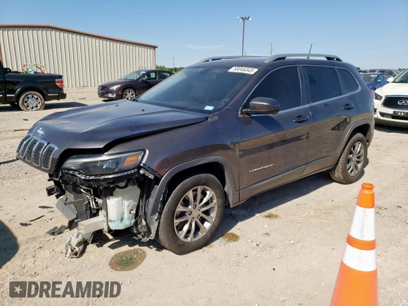 2019 Jeep Cherokee Altitude with VIN 1C4PJLLB3KD184565, listed as a Copart auction lot 58046345 with 91,618 mi miles and Salvage title. Bid and sale history available at DreamBid. Image 1.