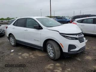 2023 Chevrolet Equinox LS with VIN 3GNAXHEGXPL244473, listed as a Copart auction lot 57528505 with 18,244 mi miles and Non repairable. Bid and sale history available at DreamBid. Image 4.