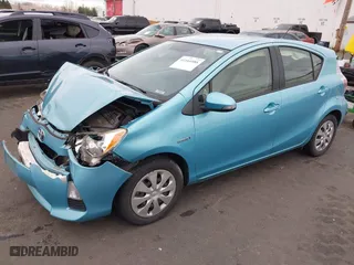 2014 Toyota Prius c One with VIN JTDKDTB31E1081047, listed as a IAAI auction lot 41164588 with 76,232 mi miles. Bid and sale history available at carsss.com. Image 20.