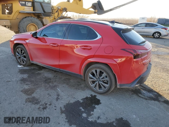 2024 Lexus UX 250h F Sport z VIN JTHR6JBHXR2167156, wystawiony jako Copart lot #41982305 z przebiegiem 35 402 mil mil oraz Szkoda całkowita • Salvage title. Historia ofert i sprzedaży dostępna na DreamBid. Obrazek 2.