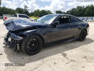 2021 BMW M4 Competition with VIN WBS33AZ0XMCG10825, listed as a Copart auction lot 61214343 with 38,615 mi miles. Bid and sale history available at carsss.com. Image 1.