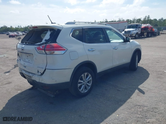 2016 Nissan Rogue S with VIN KNMAT2MV7GP618804, listed as a IAAI auction lot 41634599 with 123,859 mi miles. Bid and sale history available at carsss.com. Image 4.