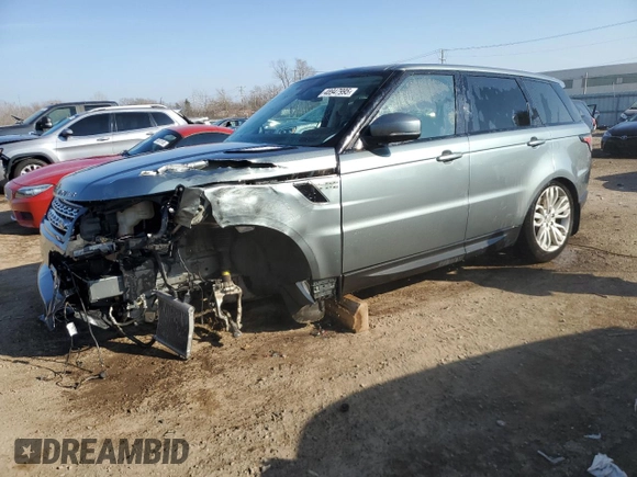 2014 Land Rover Range Rover Sport Supercharged with VIN SALWR2EF9EA336605, listed as a Copart auction lot 48947995 with 99,856 mi miles and Salvage Title. Bid and sale history available at DreamBid. Image 1.