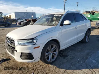2017 Audi Q3 Premium Plus with VIN WA1JCCFS9HR010162, listed as a Copart auction lot 87602235 with 110,893 mi miles and Clean Title. Bid and sale history available at carsss.com. Image 1.