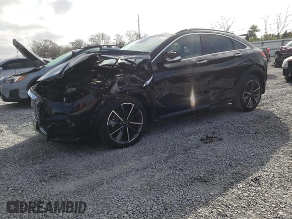 2024 Infiniti QX55 Essential with VIN 3PCAJ5KRXRF108182, listed as a Copart auction lot 44345325 with 15,090 mi miles and Salvage Title. Bid and sale history available at DreamBid. Image 1.