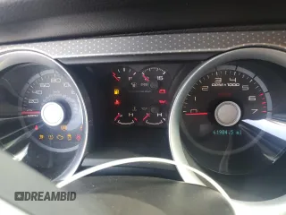 2010 Ford Mustang GT500 with VIN 1ZVBP8JS3A5156425, listed as a Copart auction lot 77348134 with 61,984 mi miles and Salvage title. Bid and sale history available at DreamBid. Image 9.