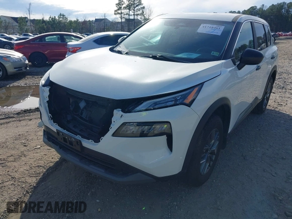 2023 Nissan Rogue S with VIN 5N1BT3AA6PC820239, listed as a IAAI auction lot 41718461 with 28,831 mi miles. Bid and sale history available at carsss.com. Image 6.