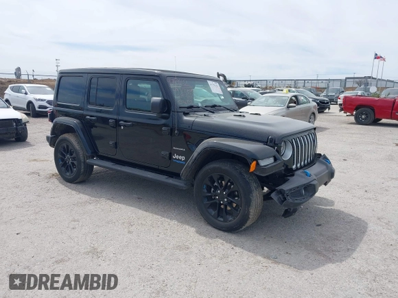 2022 Jeep Wrangler Unlimited Sahara with VIN 1C4JJXP69NW269462, listed as a IAAI auction lot 41759162 with 19,629 mi miles and . Bid and sale history available at DreamBid. Image 1.