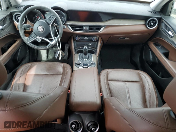 2018 Alfa Romeo Stelvio Ti with VIN ZASFAKBN8J7C03908, listed as a Copart auction lot 47468815 with 62,584 mi miles and Salvage Title. Bid and sale history available at carsss.com. Image 8.