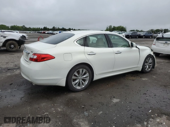 2012 Infiniti M z VIN JN1BY1AP2CM332668, wystawiony jako Copart lot #58692455 z przebiegiem 170 121 mil mil oraz Szkoda całkowita • Salvage title. Historia ofert i sprzedaży dostępna na DreamBid. Obrazek 3.