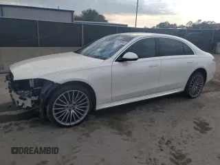 2023 Mercedes-Benz S-Class S 580 with VIN W1K6G7GB8PA201712, listed as a Copart auction lot 88288945 with 0 mi miles and Salvage Title. Bid and sale history available at carsss.com. Image 1.