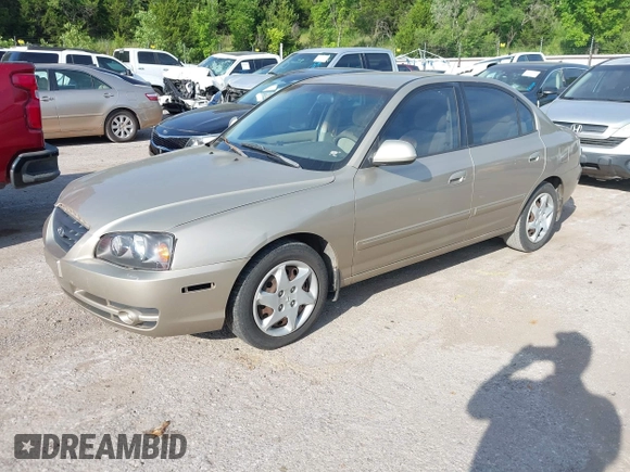 2005 Hyundai Elantra GLS with VIN KMHDN46DX5U109033, listed as a IAAI auction lot 42586032 with 119,550 mi miles and . Bid and sale history available at DreamBid. Image 2.